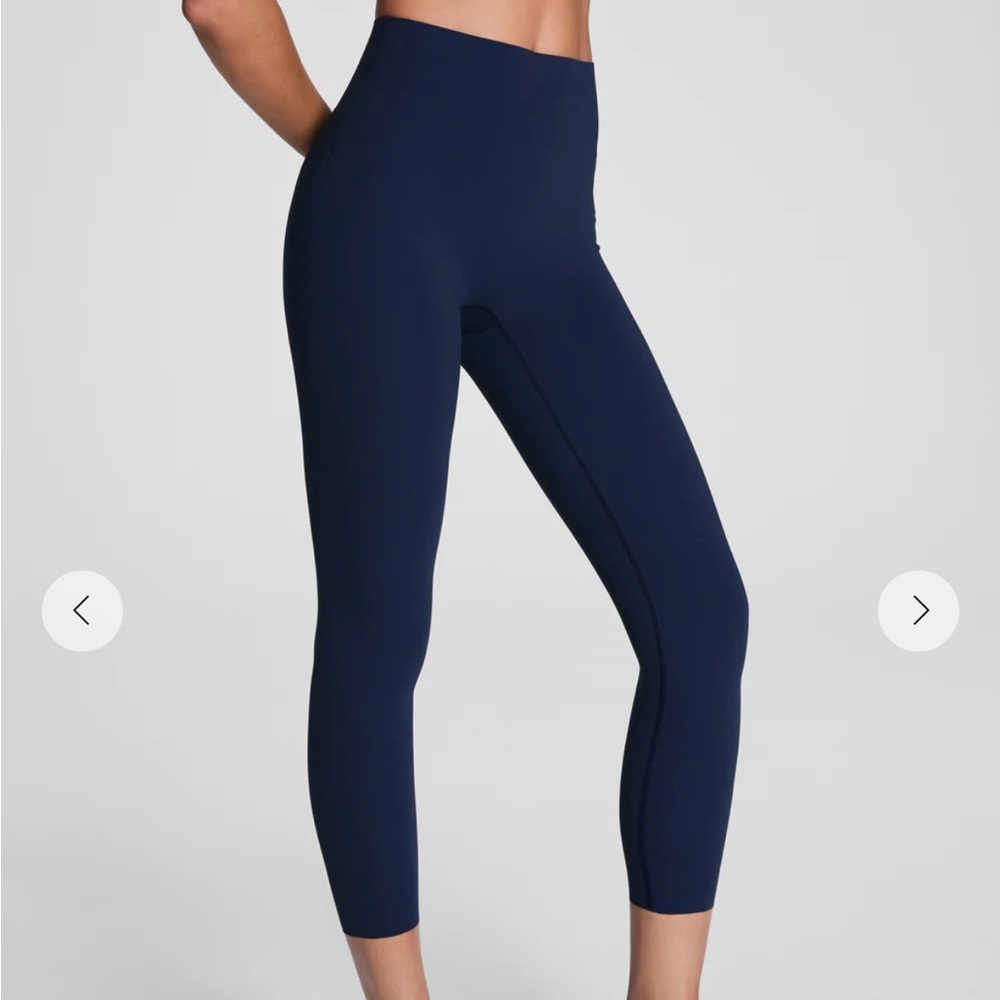 Women’s SPANX High-Waist Navy Performance Leggings 7/8 length Size XL